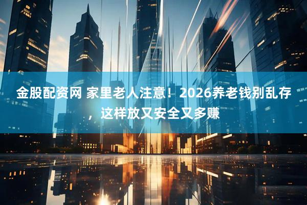 金股配资网 家里老人注意！2026养老钱别乱存，这样放又安全又多赚